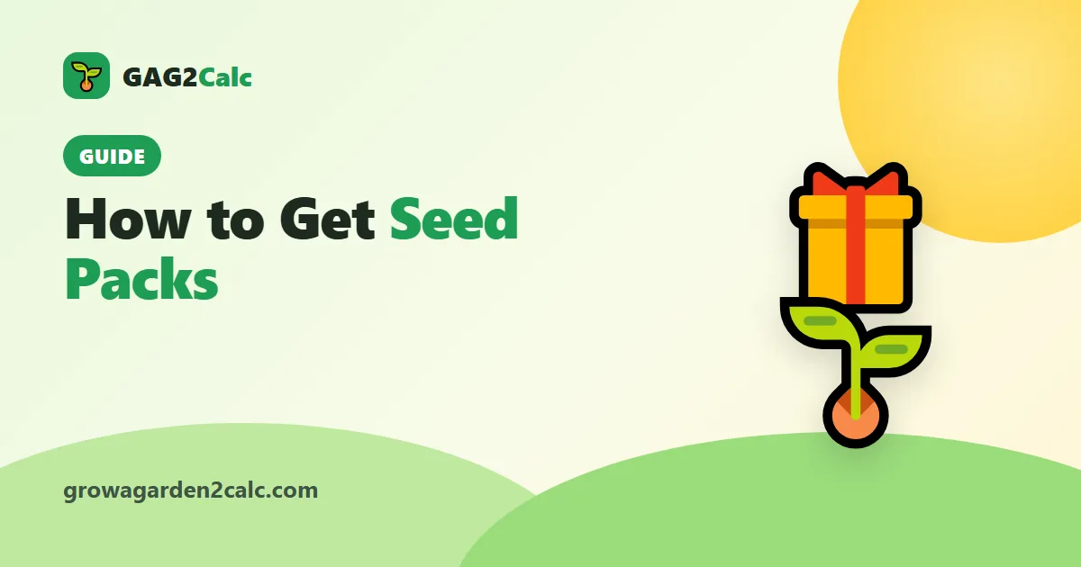 How to Get Seed Packs in Grow a Garden 2