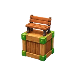 Bench Crate prop – Grow a Garden 2